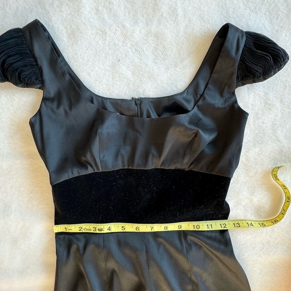 Vintage Louis Verdad Knee High Cocktail Dress Black Silk Size XS - Picture 10 of 14